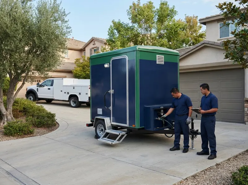 Mobile Restroom Trailer Winterization & Servicing in Irvine, CA